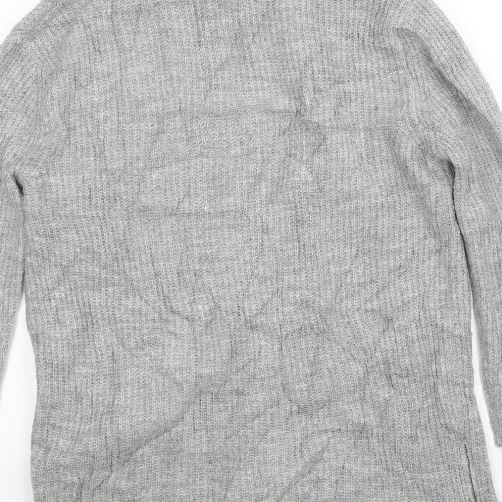 Womens UK Size S River Island Grey Cardigan Jumper