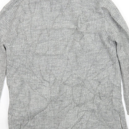 Womens UK Size S River Island Grey Cardigan Jumper
