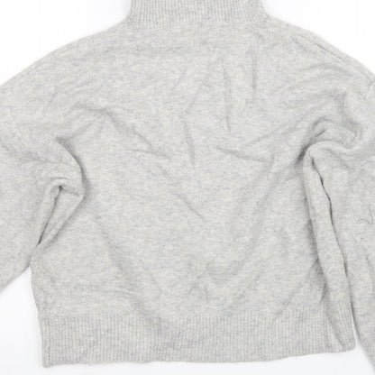 Womens UK Size XS H&M Grey Pullover Jumper