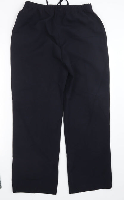 Essential Style Womens Blue   Trousers  Size 14 L29 in