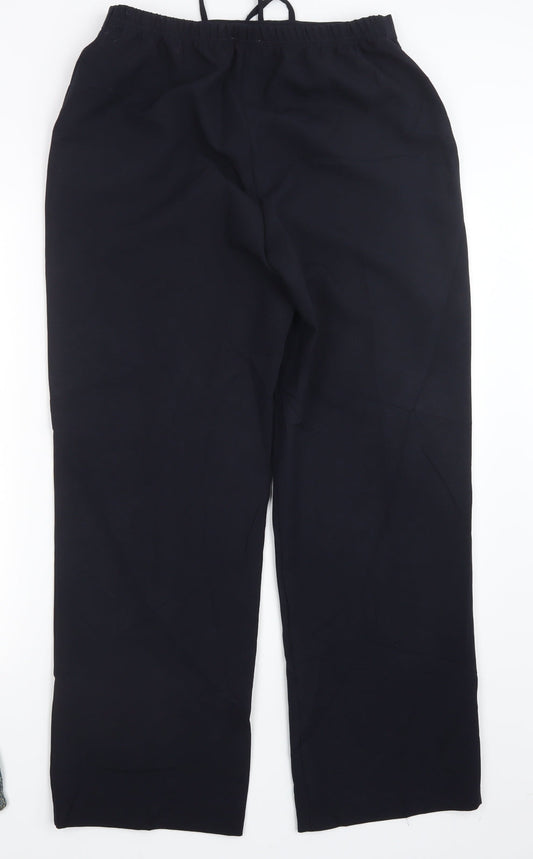 Essential Style Womens Blue   Trousers  Size 14 L29 in