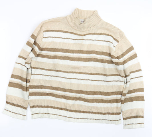 Womens UK Size L Bonmarché Beige Pullover Jumper