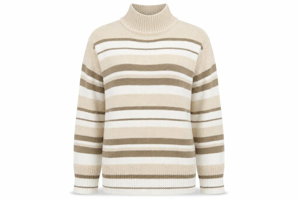 Womens UK Size L Bonmarché Beige Pullover Jumper