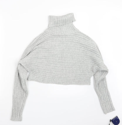 Womens UK Size S New Look Grey Pullover Jumper