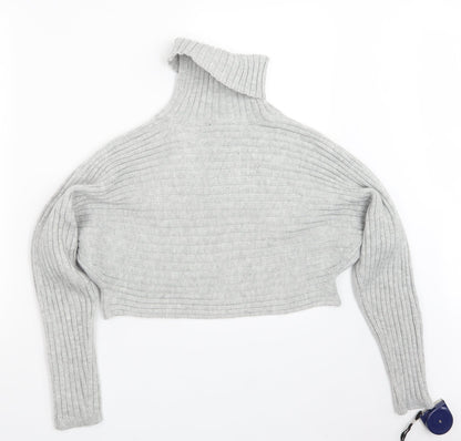 Womens UK Size S New Look Grey Pullover Jumper