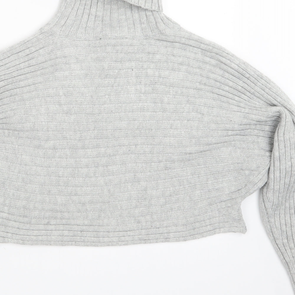 Womens UK Size S New Look Grey Pullover Jumper