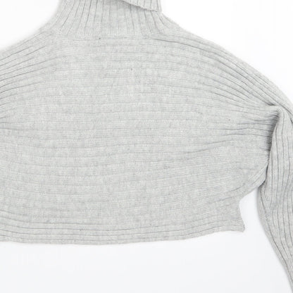 Womens UK Size S New Look Grey Pullover Jumper