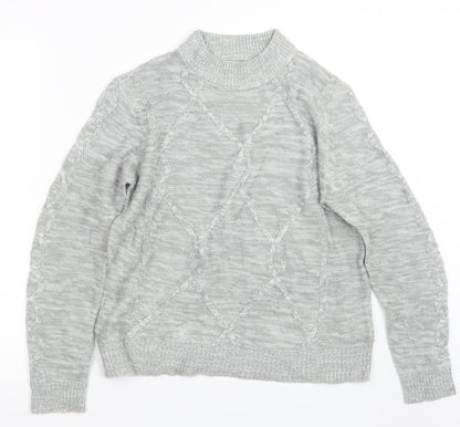 Womens UK Size L Papaya Grey Pullover Jumper