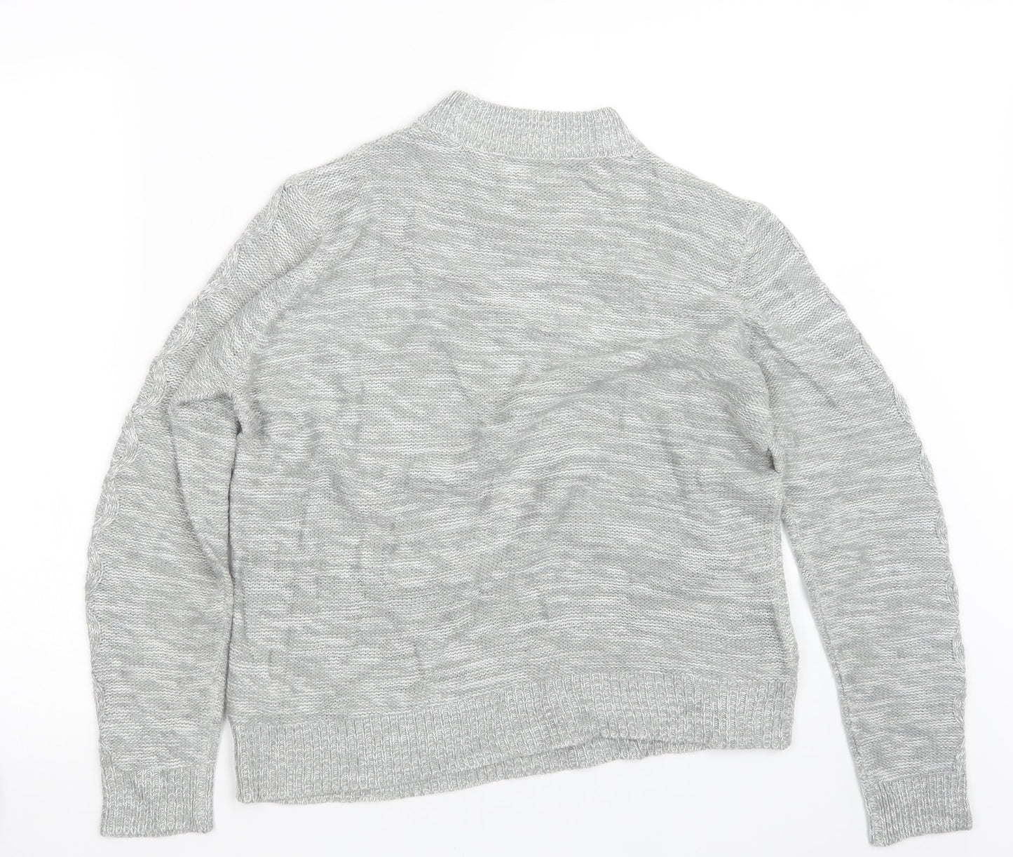 Womens UK Size L Papaya Grey Pullover Jumper