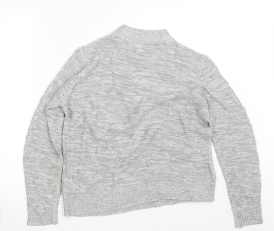 Womens UK Size L Papaya Grey Pullover Jumper