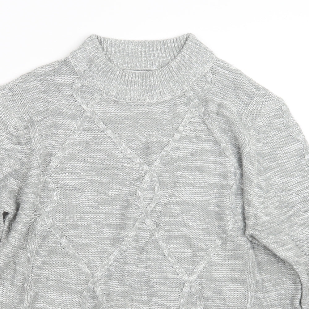 Womens UK Size L Papaya Grey Pullover Jumper