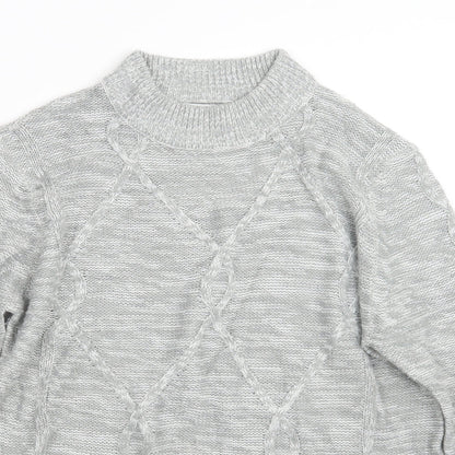 Womens UK Size L Papaya Grey Pullover Jumper