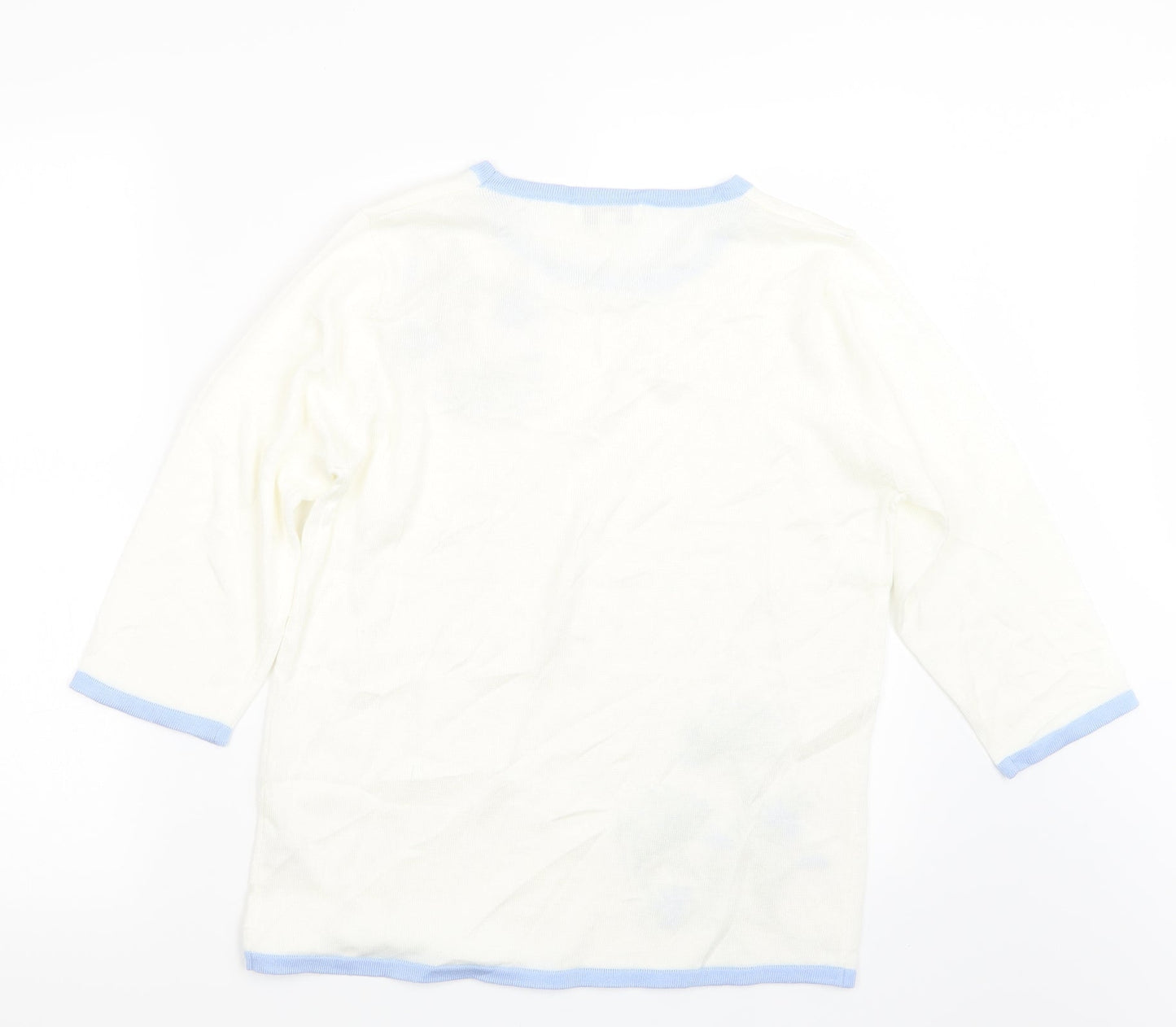 Womens UK Size S Fay Louise White Pullover Jumper