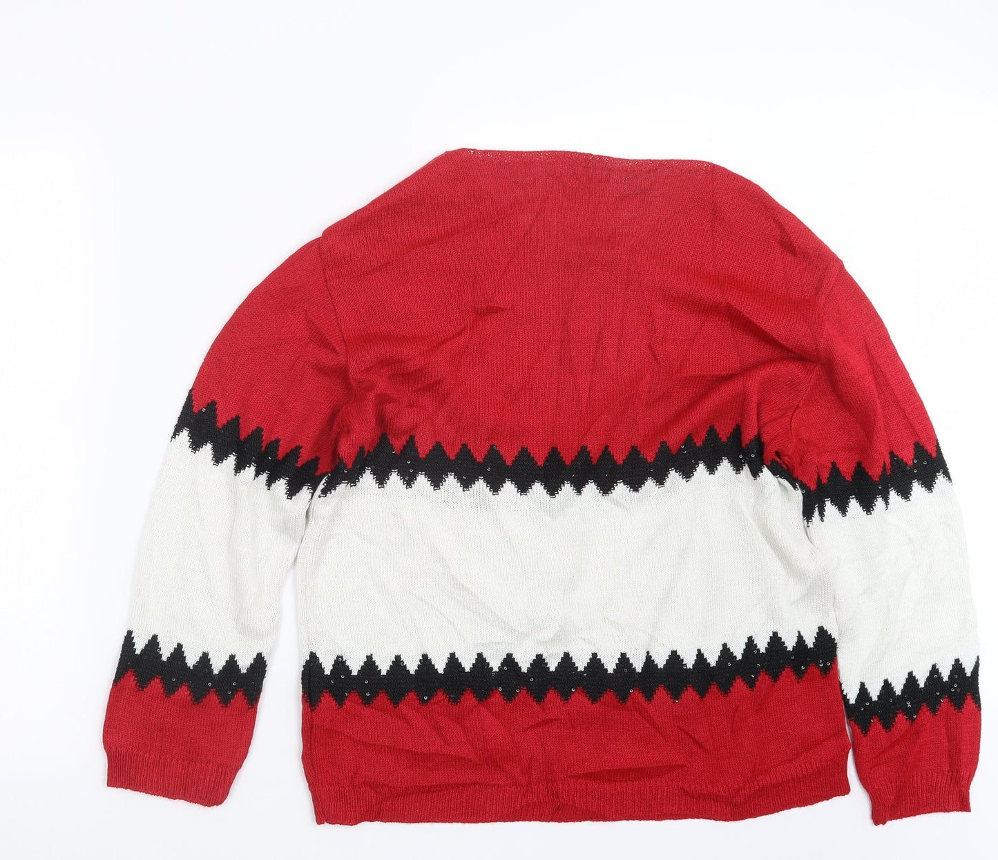 Womens UK Size XL Envy Us Red Pullover Jumper
