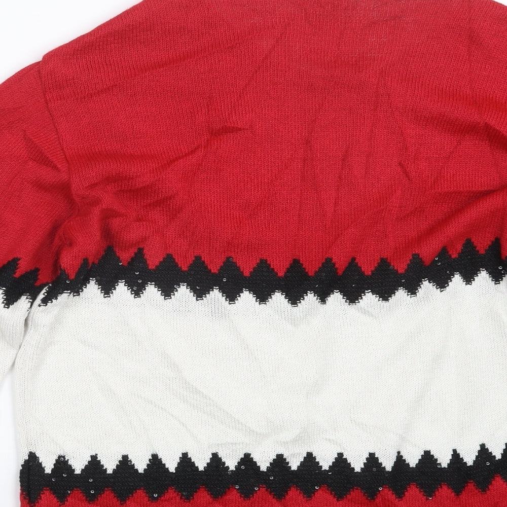 Womens UK Size XL Envy Us Red Pullover Jumper