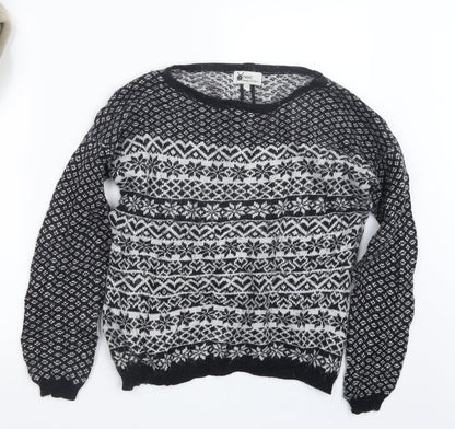 Womens UK Size 12 NEXT Black Pullover Jumper