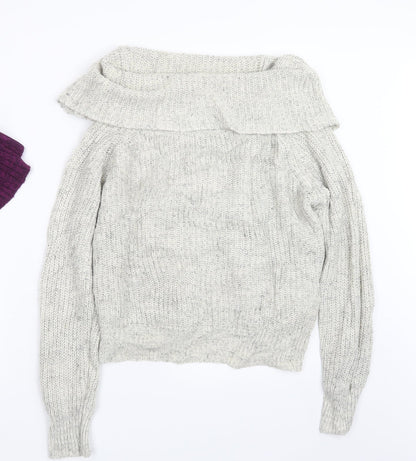 Womens UK Size M New Look Beige Pullover Jumper