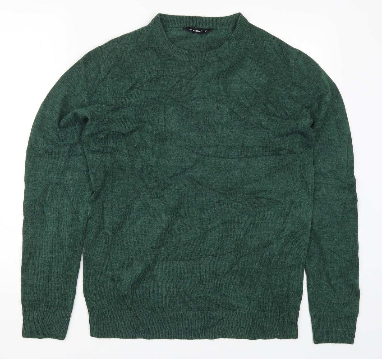 Cedar Wood State Mens Green  Knit Pullover Jumper Size M