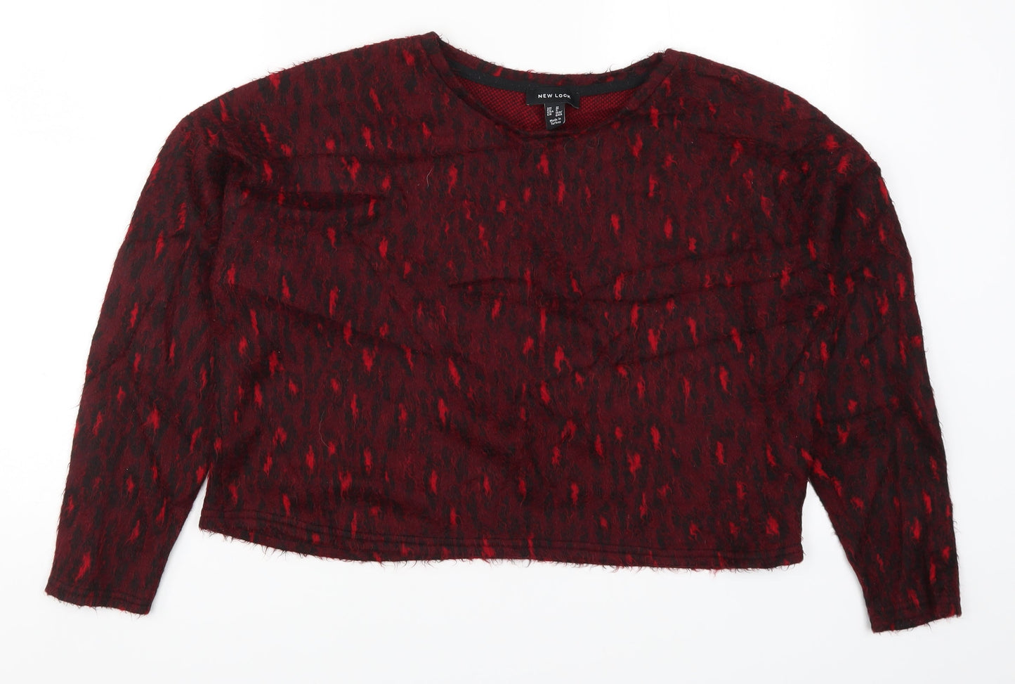 Womens UK Size M New Look Red Pullover Jumper