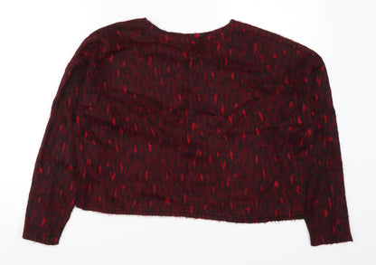 Womens UK Size M New Look Red Pullover Jumper