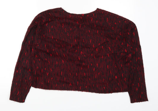 Womens UK Size M New Look Red Pullover Jumper