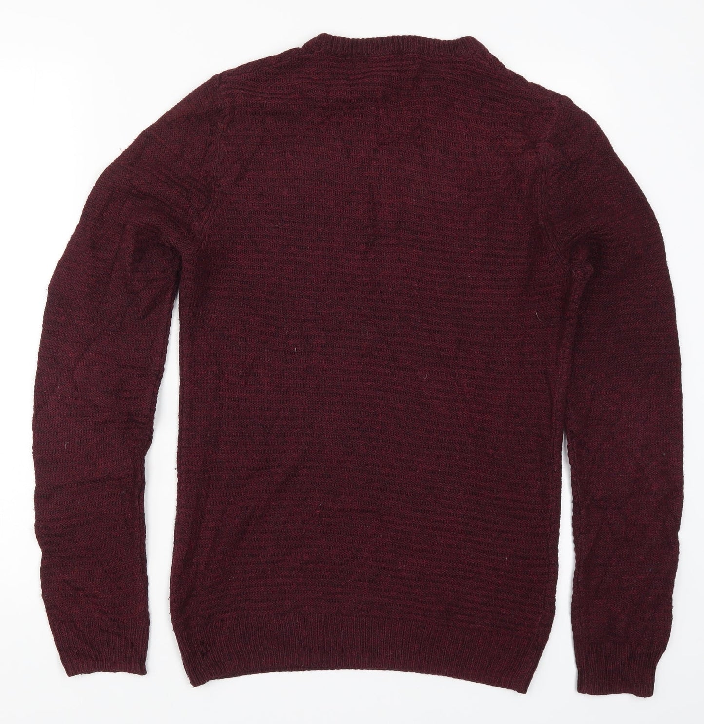 Cedar Wood State Mens Red  Knit Pullover Jumper Size XS