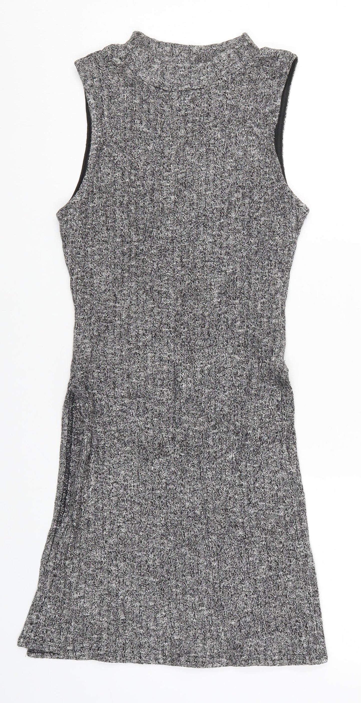 Apricot Womens Grey   Vest Jumper Size S
