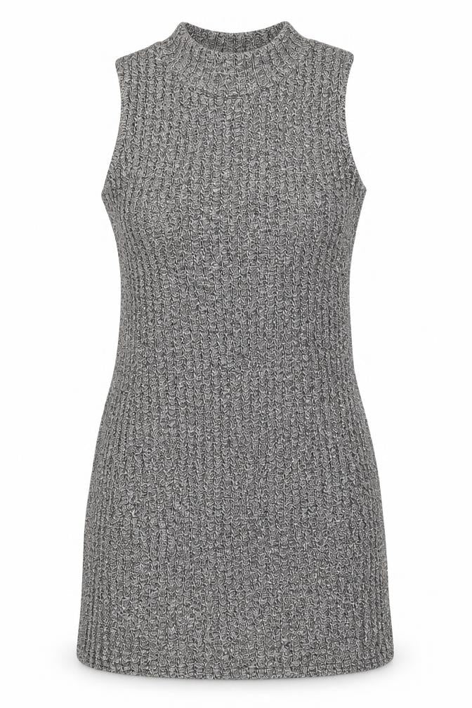 Womens UK Size S Apricot Grey Vest Jumper
