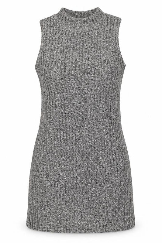 Womens UK Size S Apricot Grey Vest Jumper