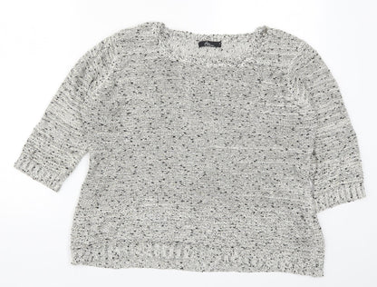 Womens UK Size M Bonmarché Grey Pullover Jumper