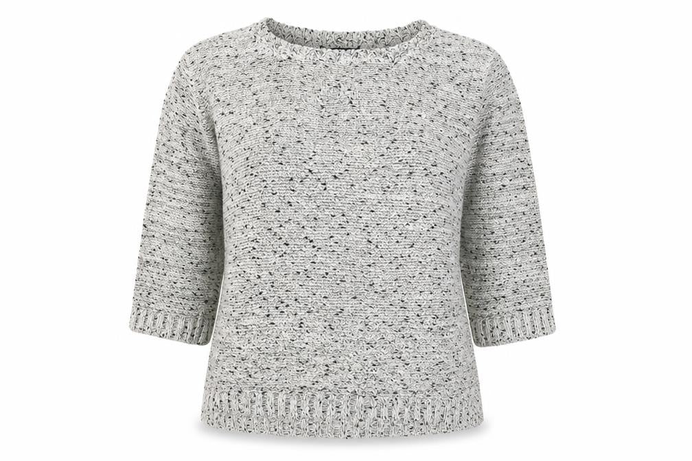 Bonmarché Womens Grey Knit Pullover Jumper Size M