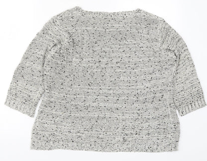 Womens UK Size M Bonmarché Grey Pullover Jumper
