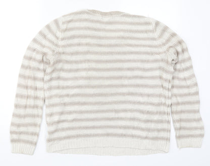 Womens UK Size M H&M Beige Pullover Jumper