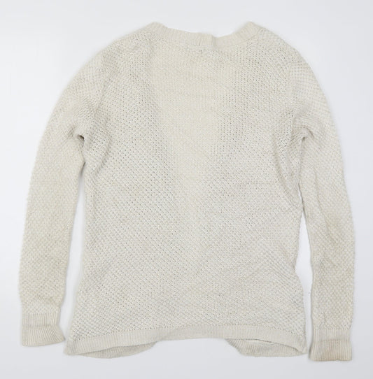 F&F Womens Beige  Knit Cardigan Jumper Size 14