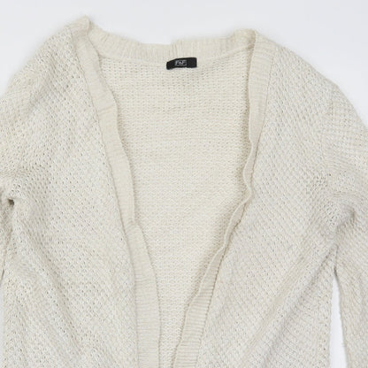 Womens UK Size 14 F&F Beige Cardigan Jumper