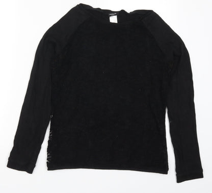 La Redoute  Womens Black  Lace Pullover Jumper Size 10