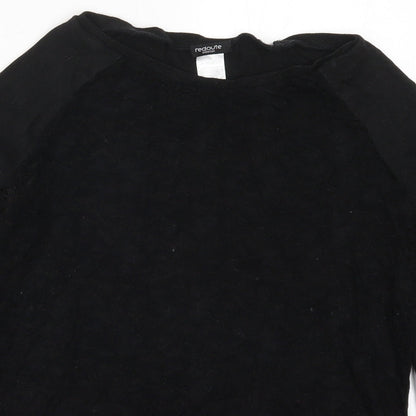 La Redoute  Womens Black  Lace Pullover Jumper Size 10