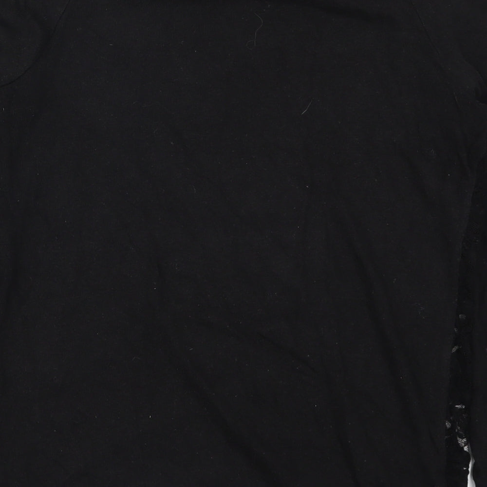 La Redoute  Womens Black  Lace Pullover Jumper Size 10