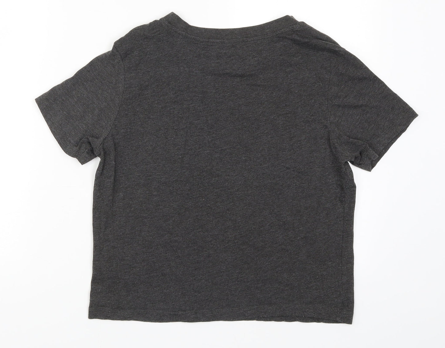 Primark Womens Grey   Basic T-Shirt Size 10  - Friday I'm so Happy to See You