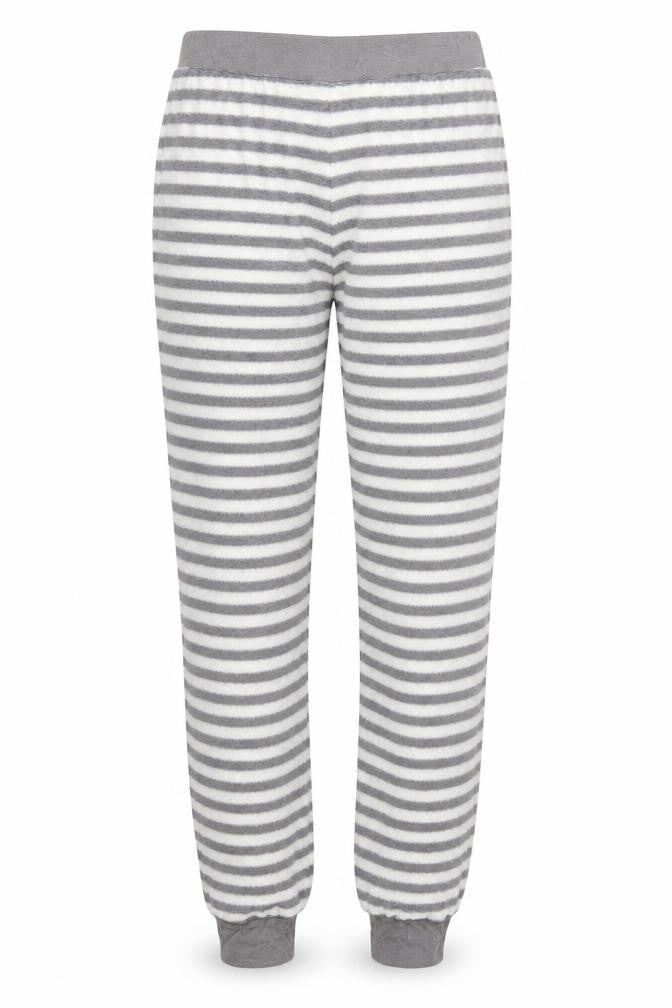Marks & Spencer Womens Grey Striped  Trousers  Size 6 L27 in - Loungewear