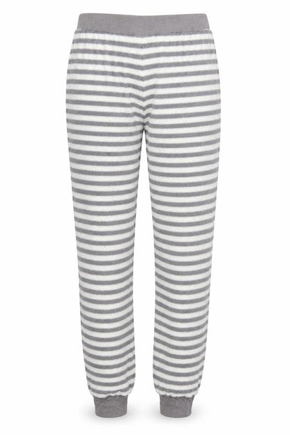 Marks & Spencer Womens Grey Striped  Trousers  Size 6 L27 in - Loungewear