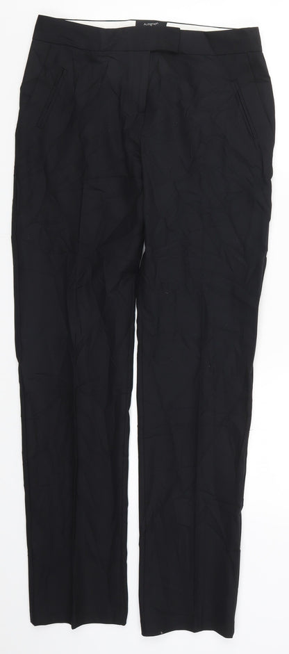 Womens UK Size 8 Marks and Spencer Regular Fit  Black Trousers