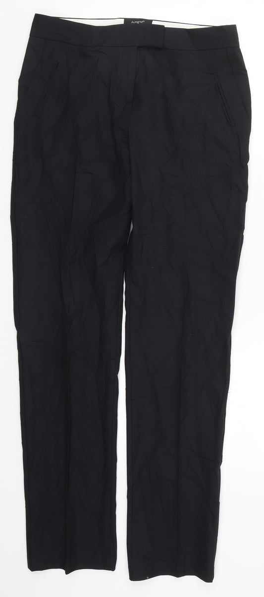 Womens UK Size 8 Marks and Spencer Regular Fit  Black Trousers