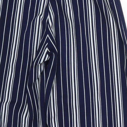 Passport Womens Blue Striped  Trousers  Size M L26 in