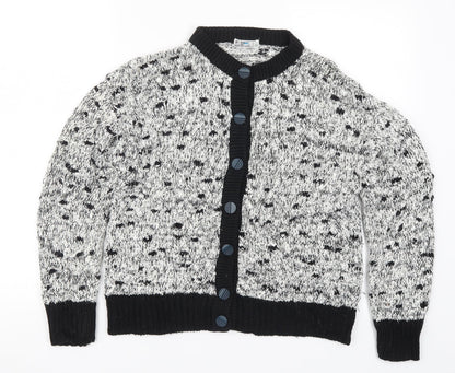 Littlewoods Womens Grey  Knit Cardigan Jumper Size 10