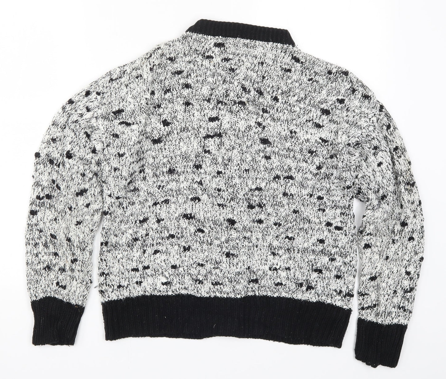 Littlewoods Womens Grey  Knit Cardigan Jumper Size 10