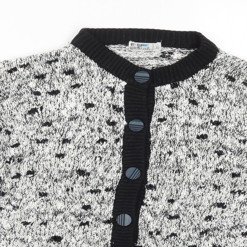 Littlewoods Womens Grey  Knit Cardigan Jumper Size 10