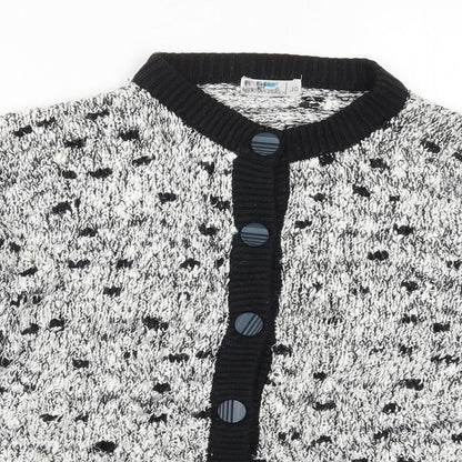 Littlewoods Womens Grey  Knit Cardigan Jumper Size 10