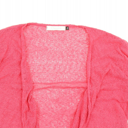 Classics Womens Pink  Knit Cardigan Jumper Size L