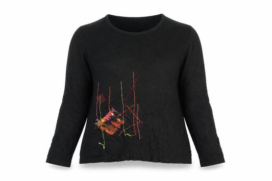 Womens UK Size 14 Redoute Black Pullover Jumper